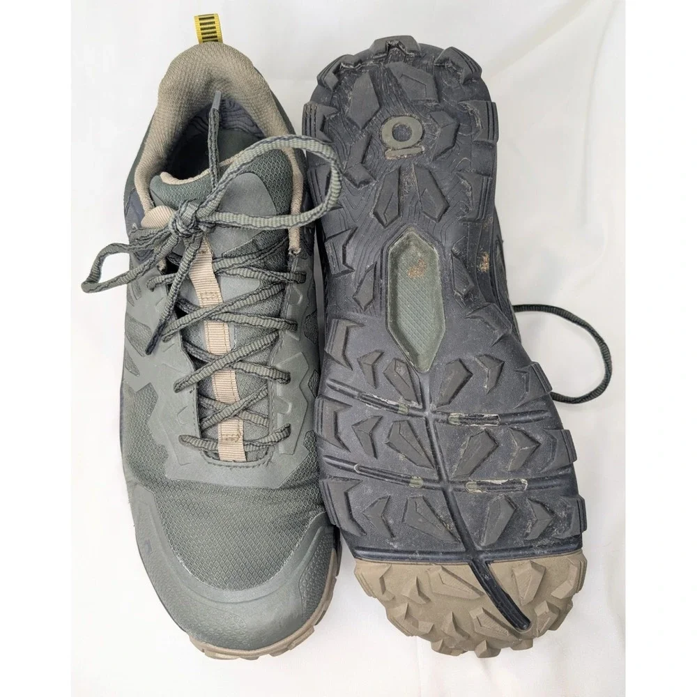 Oboz Men's Low-Top Hiking Shoes Green Size 10.5 Weather Resistant